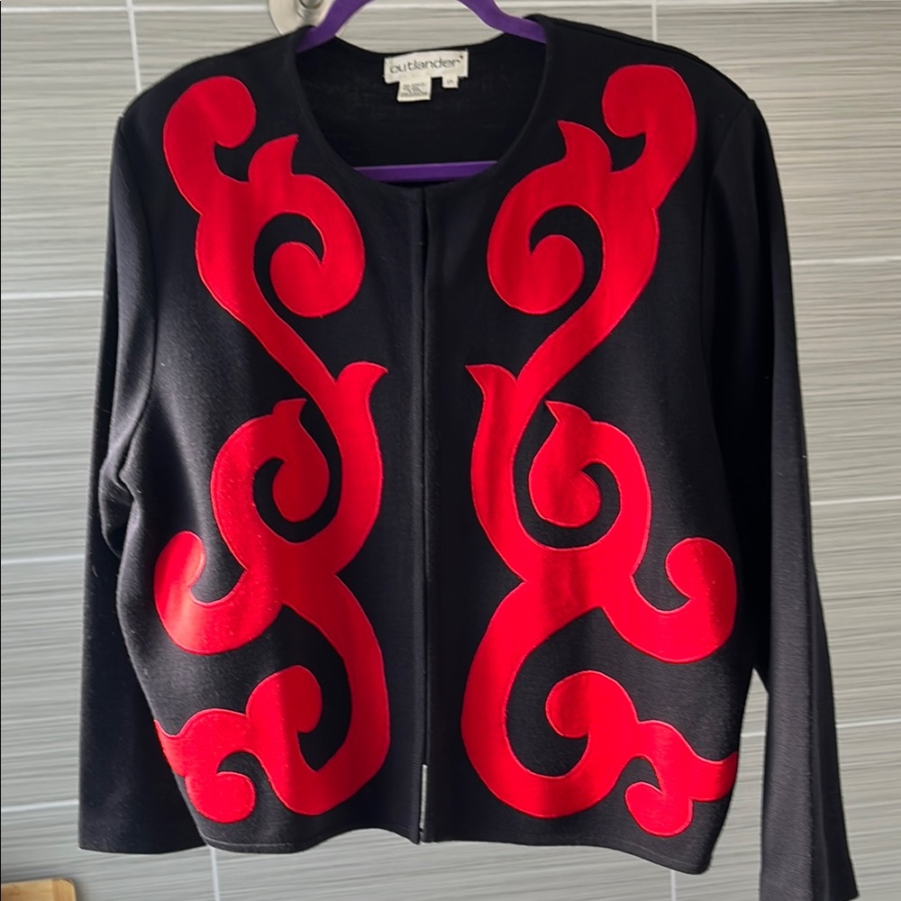 Escada Black and Red Women's Jacket